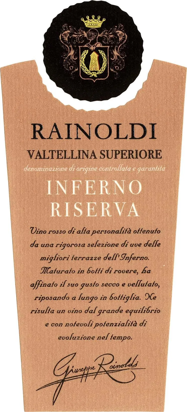 Valtellina Superiore Inferno Riserva Bottle