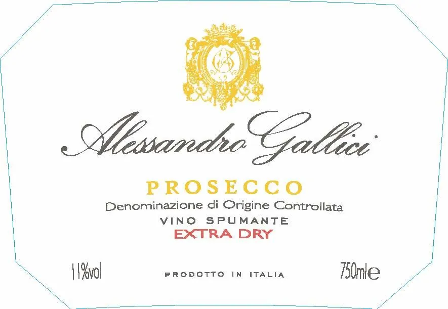 Extra Dry Prosecco Bottle