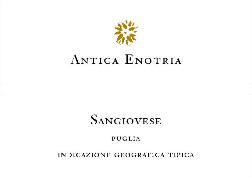 Sangiovese Bottle