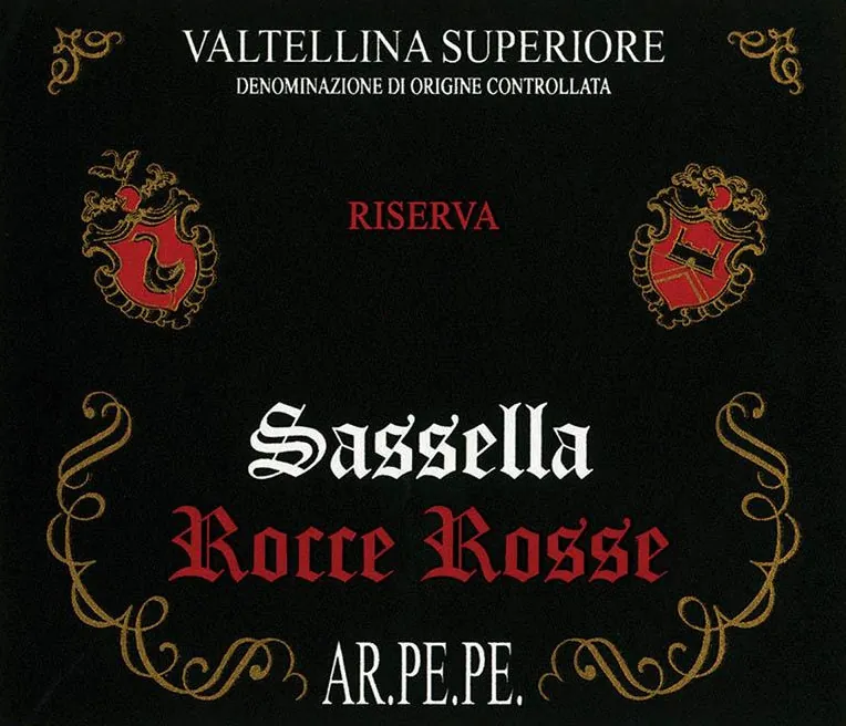 Valtellina Superiore Sassella Rocce Riserva Rosse Bottle