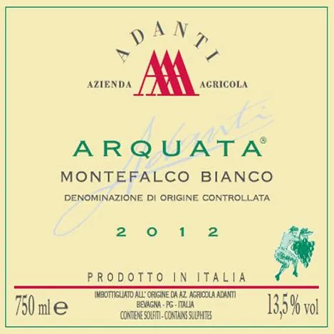 Arquata Montefalco Bianco Bottle