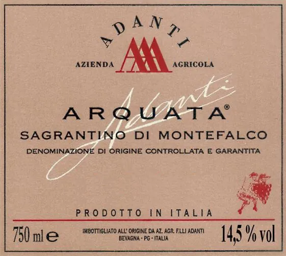 Sagrantino di Montefalco Arquata Bottle