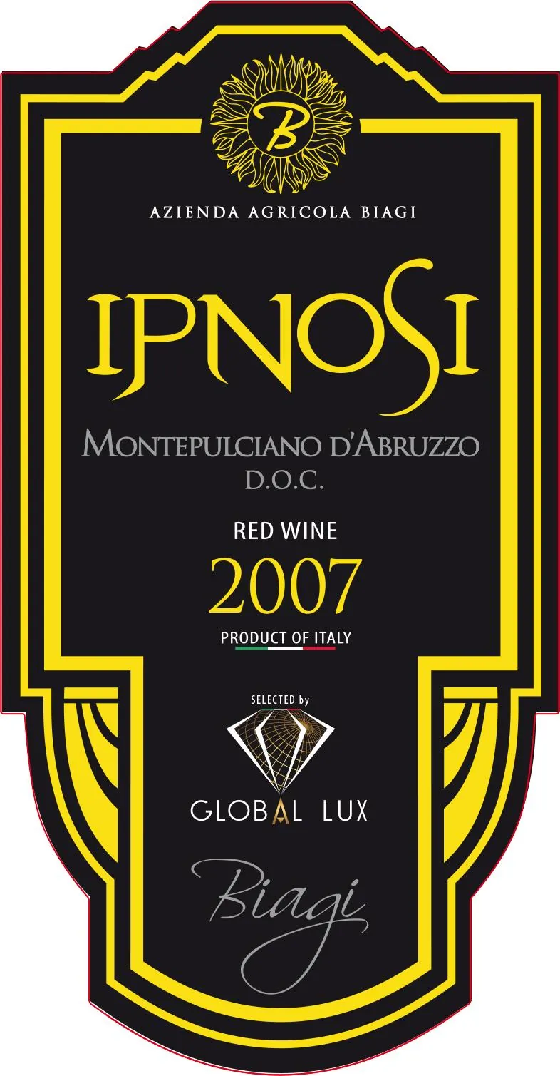 Montepulciano d'Abruzzo Ipnosi Bottle