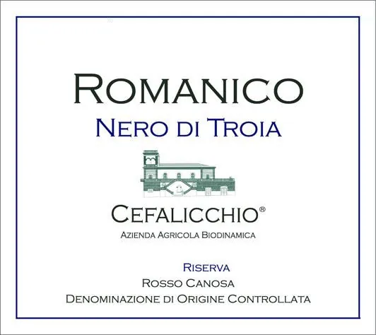 Romanico Nero di Troia Rosso Canosa Riserva Bottle