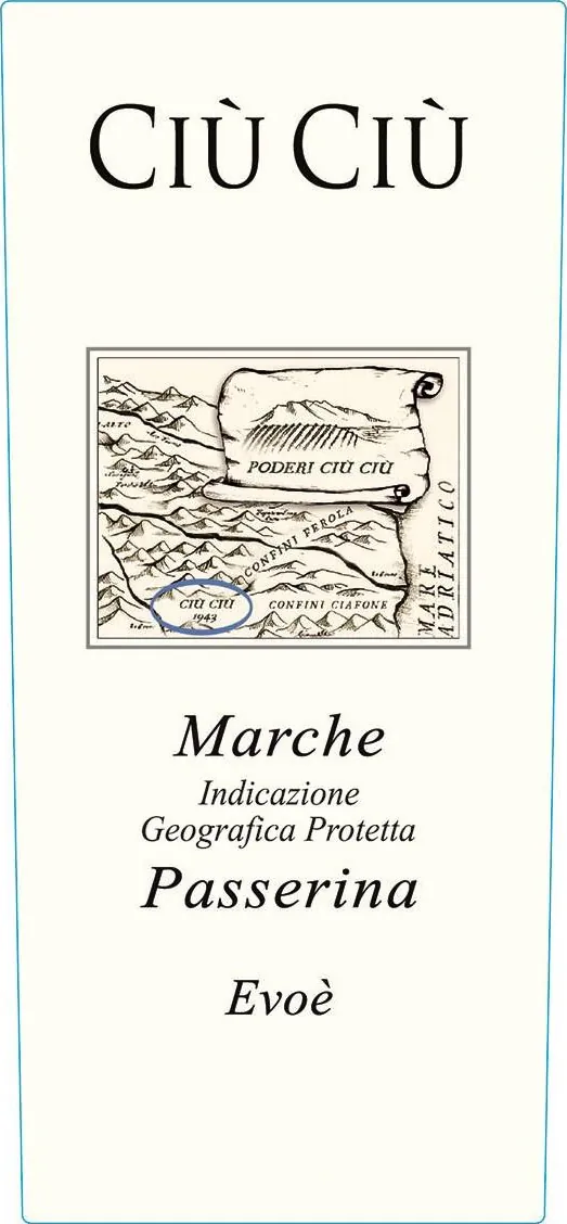 Offida Evoe Passerina Bottle