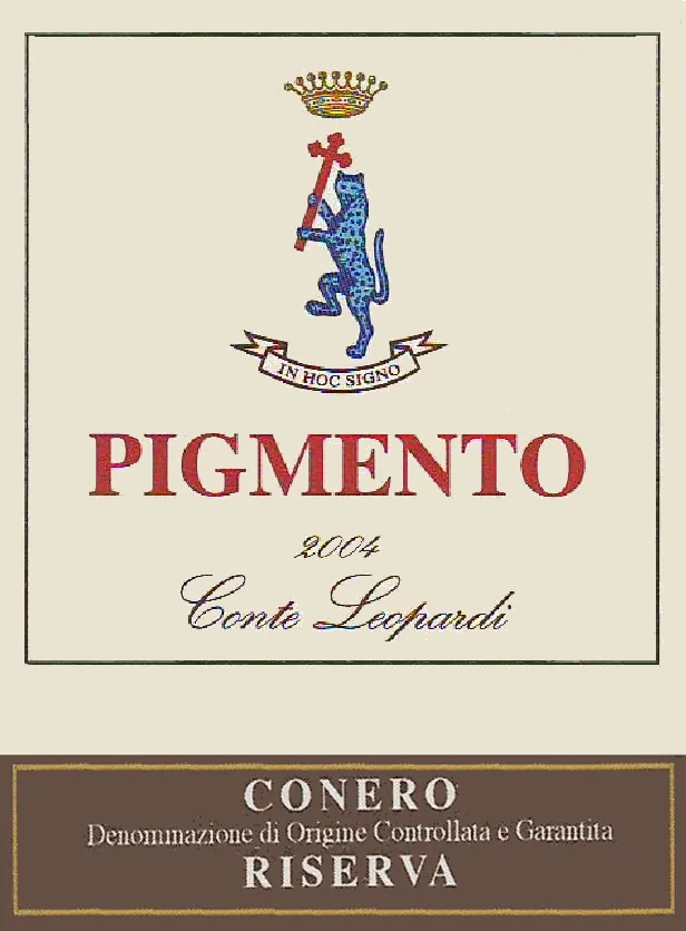 Conero Pigmento Rosso Riserva Bottle