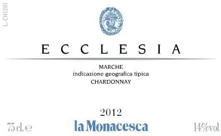 Marche Ecclesia Chardonnay Bottle