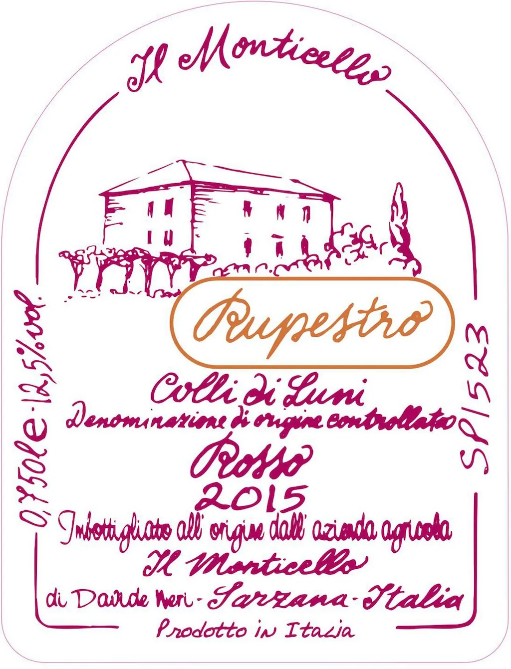 Colli di Luni Rupestro Bottle