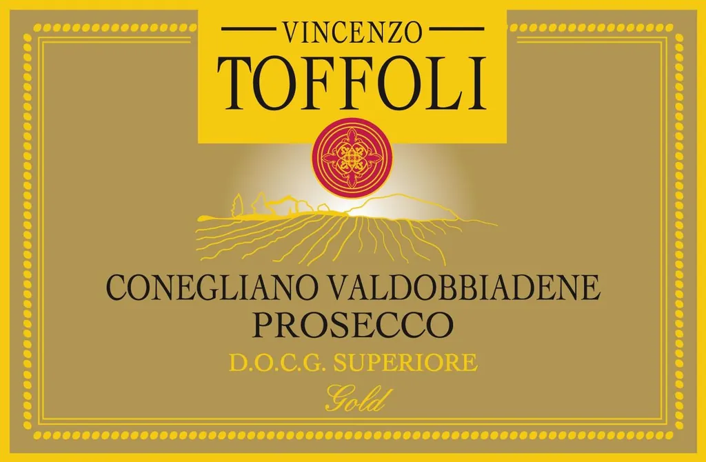 Conegliano Valdobbiadene Gold Extra Dry Bottle