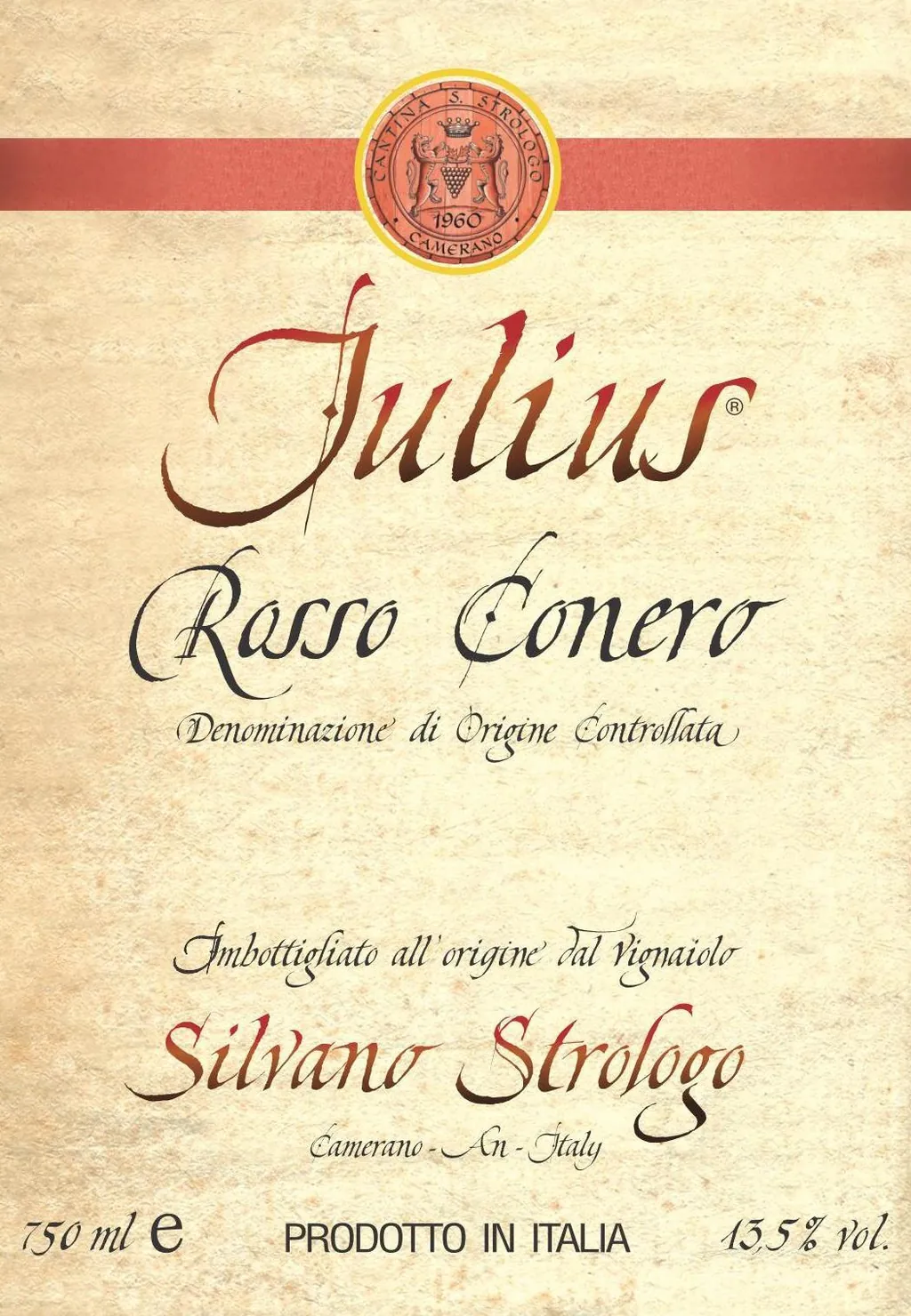 Rosso Conero Julius Bottle