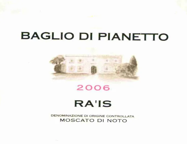 Ra'is Moscato di Noto Bottle