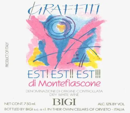 Est Est Est di Montefiascone Graffiti Bottle