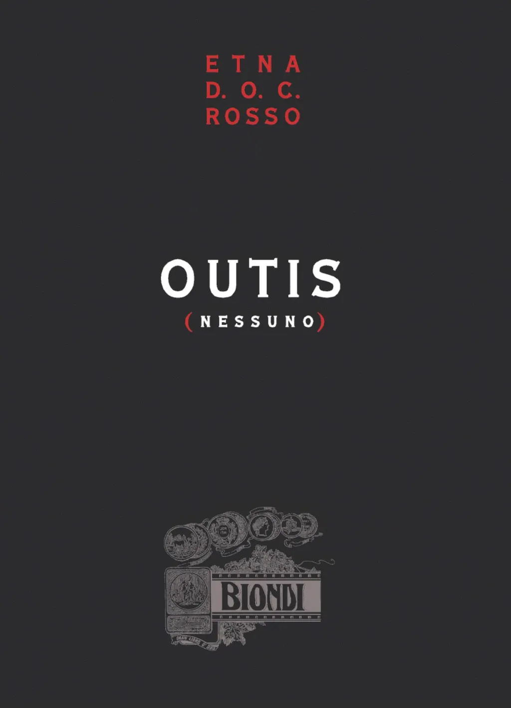 Etna Outis Nessuno Rosso Bottle