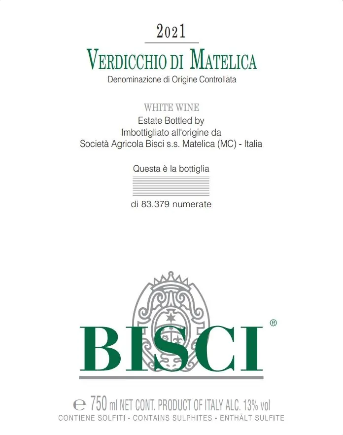 Verdicchio di Matelica Bottle