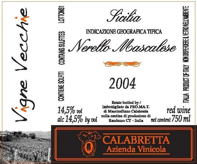 Nerello Mascalese Bottle