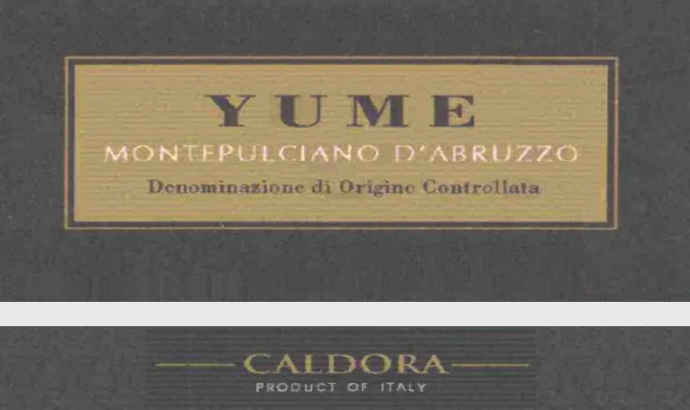 Montepulciano d'Abruzzo Yume Bottle
