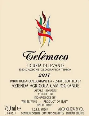 Liguria di Levante Telemaco Bottle