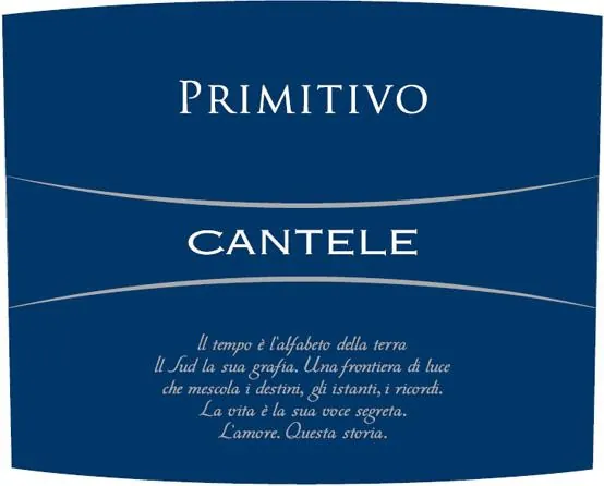 Primitivo Bottle