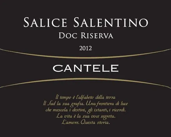 Salice Salentino Riserva Bottle