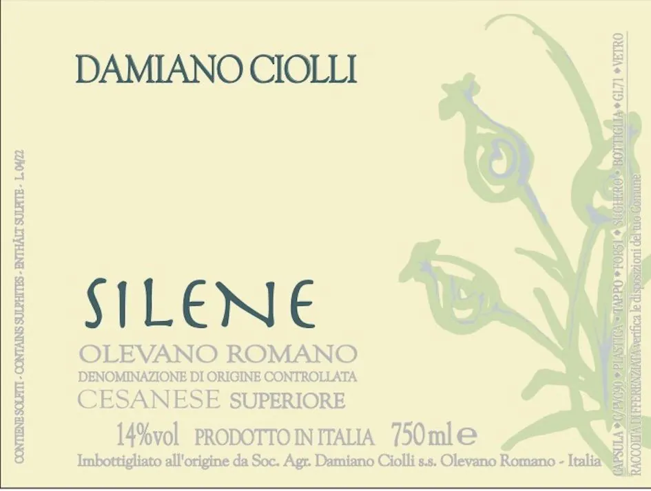 Silene Cesanese Bottle