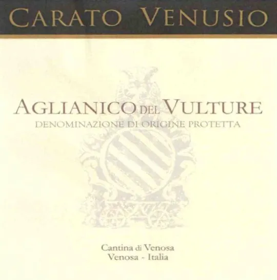 Aglianico del Vulture Carato Venusio Bottle