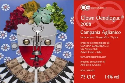 Campania Clown Oenologue Aglianico Bottle