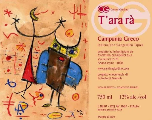 Campania T'Ara Ra Greco Bottle