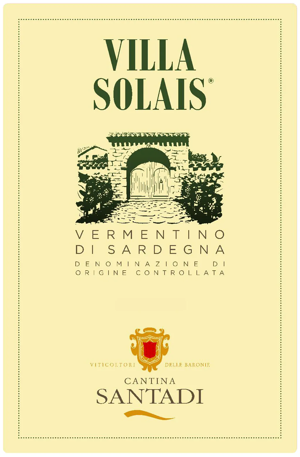 Vermentino Villa Solais Bottle
