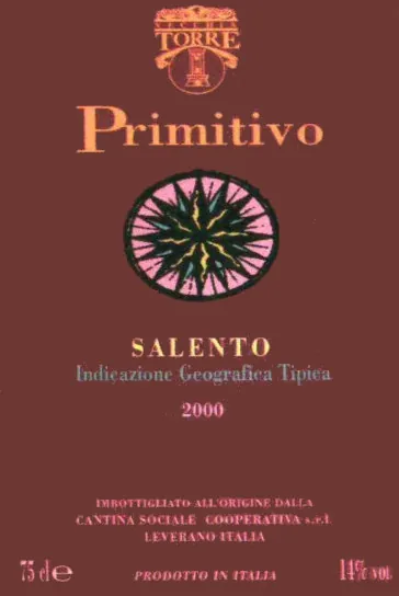Salento Primitivo Bottle
