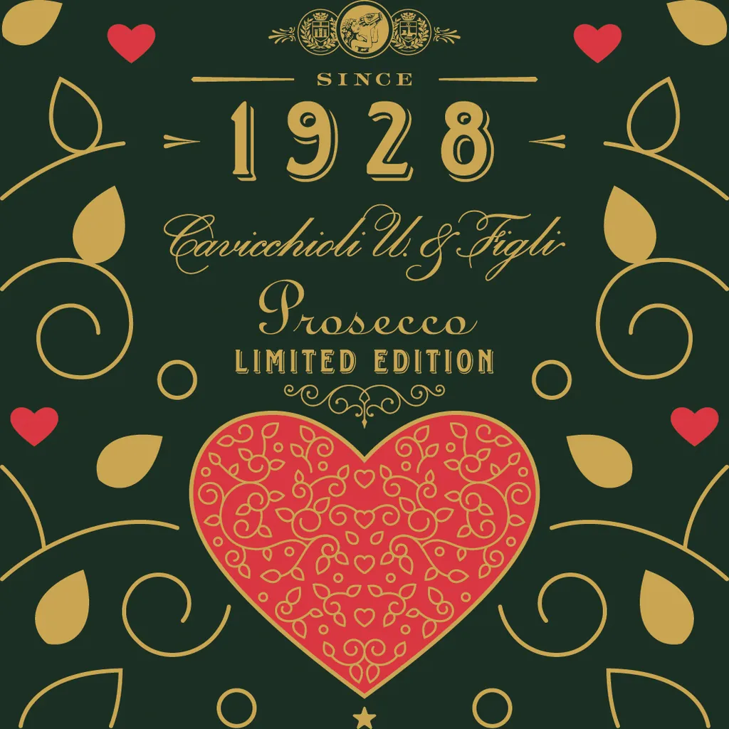 Prosecco  Heart Edition Bottle