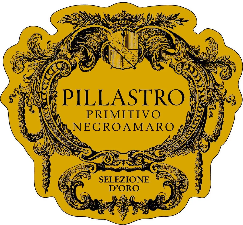 Pillastro Selezione d'Oro Primitivo Negroamaro Bottle