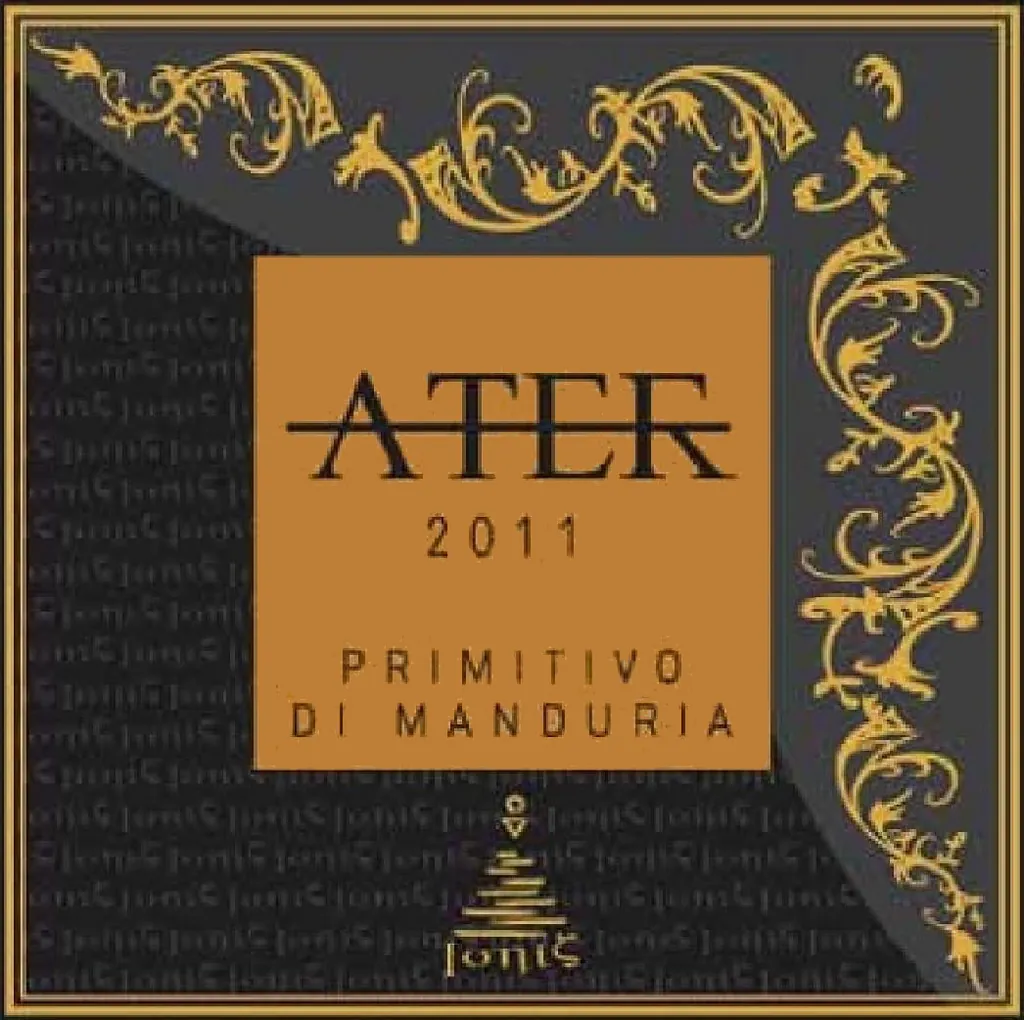 Primitivo di Manduria Ater Bottle