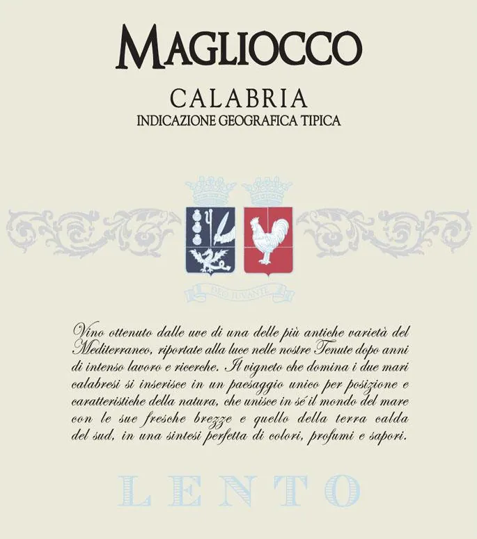 Calabria Magliocco Bottle