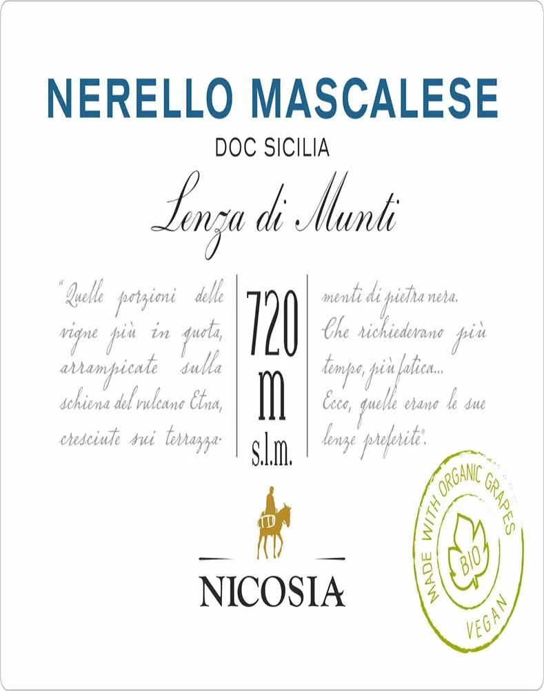 Nerello Mascalese Lenza di Munti Bottle