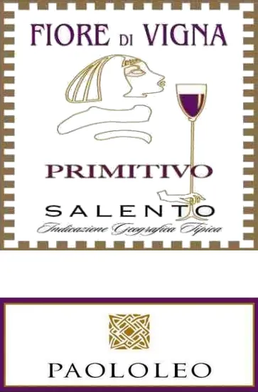 Fiore di Vigna Primitivo Bottle
