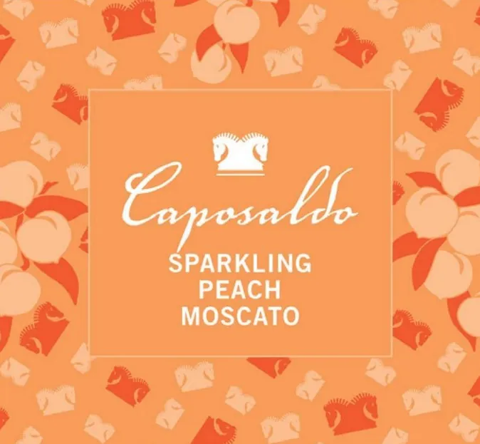 Peach Moscato Sparkling Bottle