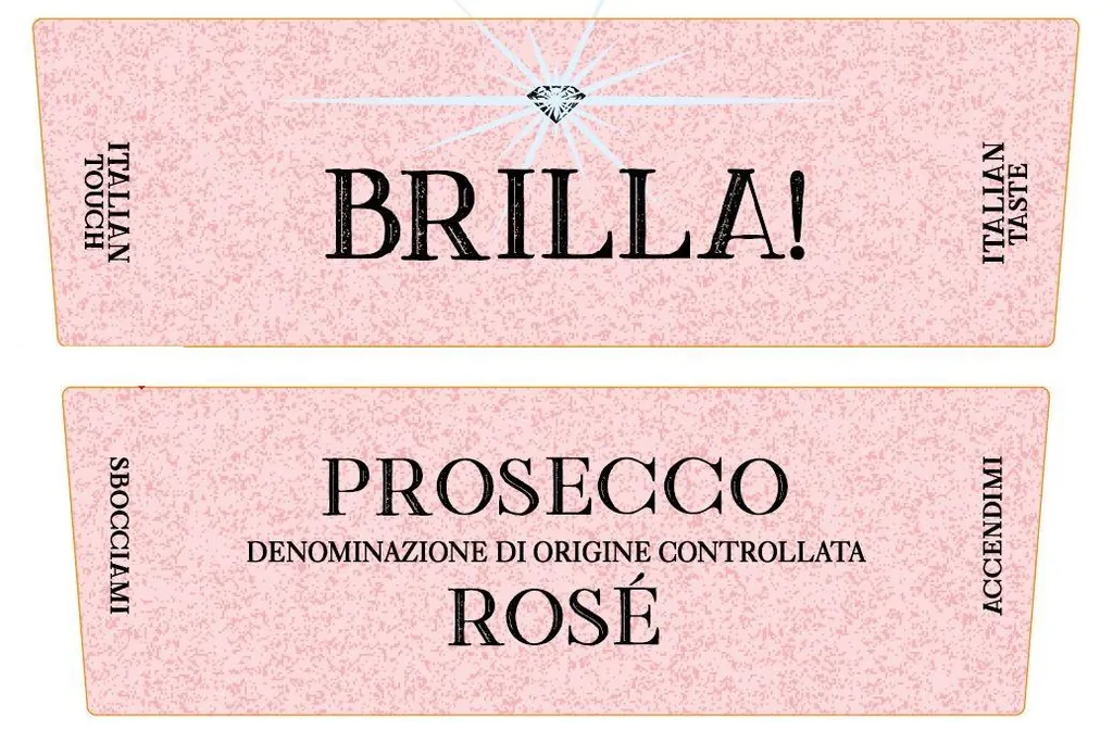 Brilla Prosecco Rose Bottle