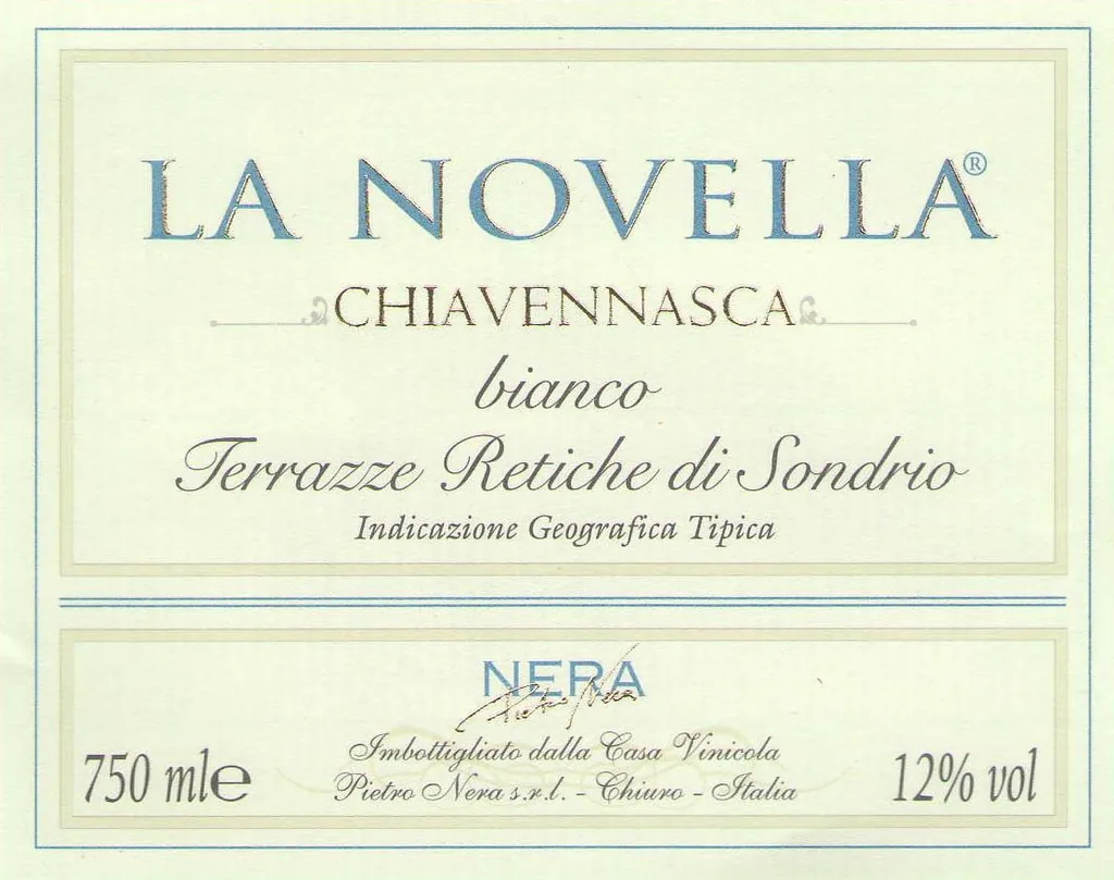 Terrazze Retiche di Sondrio La Novella Bianco Bottle