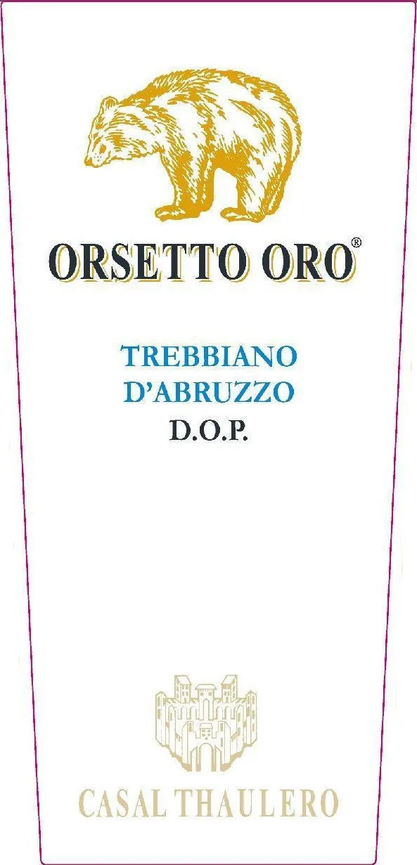 Trebbiano d'Abruzzo Orsetto Oro Bottle