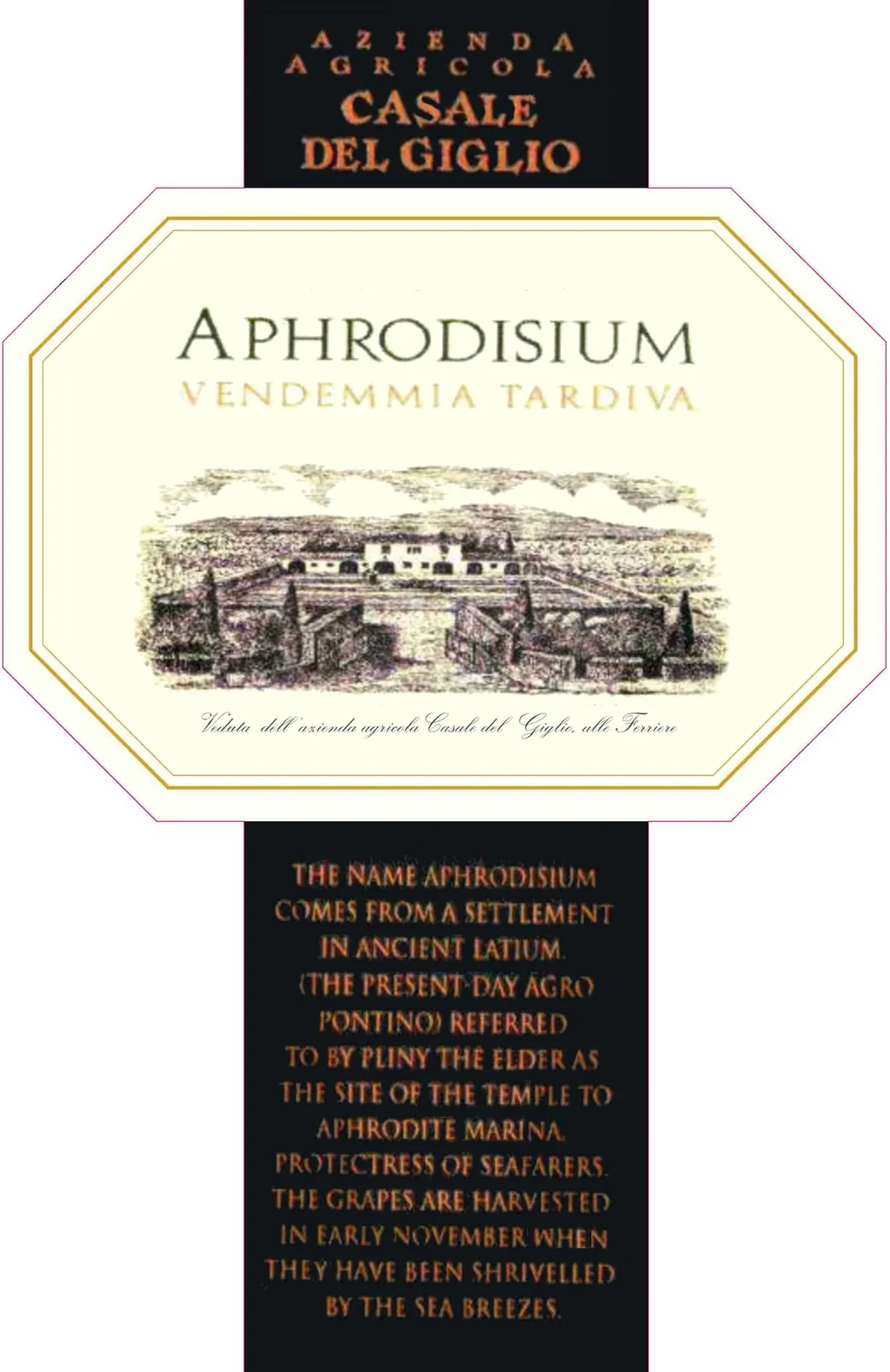 Aphrodisium Vendemmia Tardiva Bottle