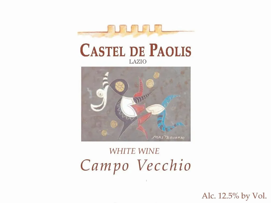 Lazio Campo Vecchio Bianco Bottle