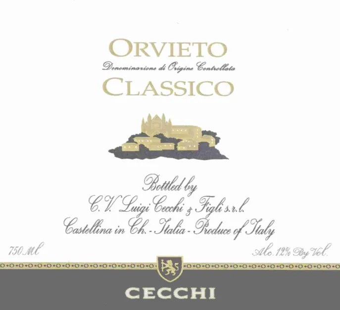 Orvieto Classico Bottle