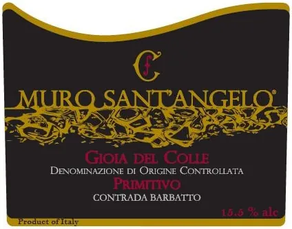 Muro Sant'Angelo Primitivo Bottle