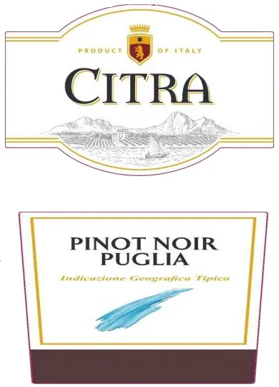 Pinot Noir Bottle