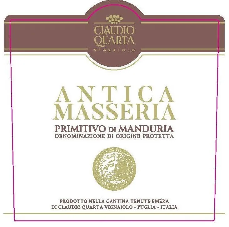 Tenuta Emera Primitivo di Manduria Antica Masseria Bottle