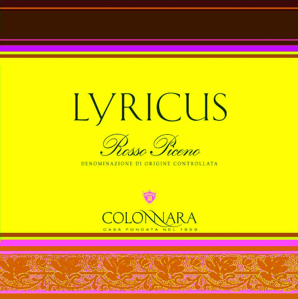 Rosso Piceno Lyricus Bottle