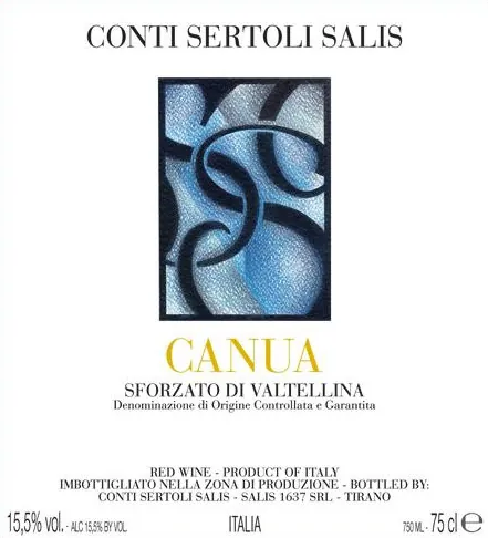 Sforzato di Valtellina Canua Bottle