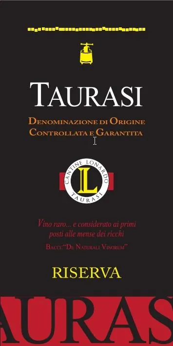 Taurasi Cantine Lonardo Riserva Bottle
