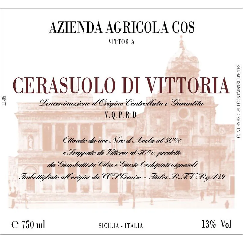 Cerasuolo di Vittoria Classico Bottle