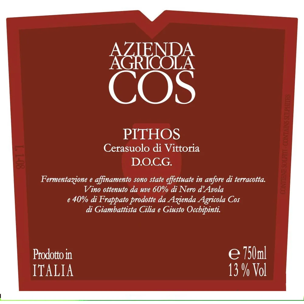 Cerasuolo di Vittoria Pithos Bottle